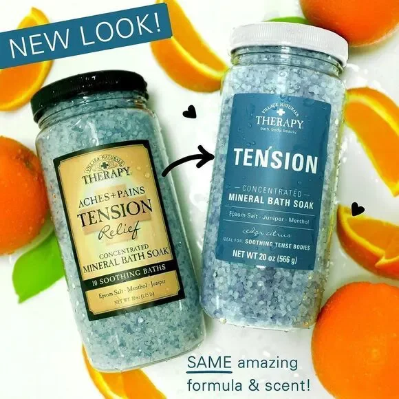 Mineral Bath Soak, Aches & Pains Tension Relief, 20 Oz, Pack Of 3